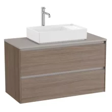   Roca Ona 2 fiókos mosdószekrény 99,4x45,7x58,3 cm, sötét szil A851730511