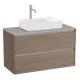 Roca Ona 2 fiókos mosdószekrény 99,4x45,7x58,3 cm, sötét szil A851730511