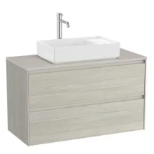   Roca Ona 2 fiókos mosdószekrény 99,4x45,7x58,3 cm, világos tölgy A851730512