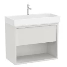   Roca Tura fiókos alsószekrény polccal 80x43x60 cm kerámia mosdóval, törtfehér A852030558