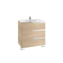   Roca Victoria-N Unik 3 fiókos alsószekrény mosdóval 80 cm, tölgy A855837155