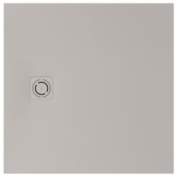 Roca Terra-N Stonex zuhanytálca 80x80 cm csúszásgátló felülettel és lefolyóval, gyöngy szín APA0132032001630