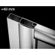 Radaway Premium U toldóprofil 40 mm, króm P01127190001