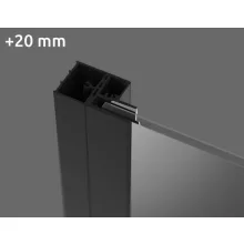   Radaway U Toldóprofil Nes Black 2 cm forgóprofilhoz, faliprofilhoz P01-276200054