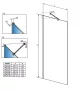 Radaway Modo New Black PNJ Frame univerzális kádparaván 100x150 átlátszó üveg, fekete 10006100-54-56