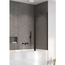   Radaway Nes Black PND II jobbos kádparaván 140x150 átlátszó üveg, fekete profil 100091405401R