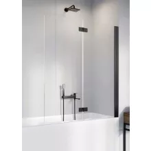   Radaway Nes Black PND I jobbos kádparaván 120x150 átlátszó üveg, fekete profil 100101205401R