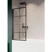   Radaway Nes Black PNJ I Factory balos kádparaván 70x150 átlátszó üveggel, fekete 100110705455L