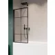 Radaway Nes Black PNJ I Factory balos kádparaván 70x150 átlátszó üveggel, fekete 100110705455L
