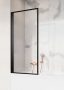 Radaway NES Black PNJ I 100 B Frame kádparaván, fekete profilszínnel, balos 10011100-54-56L