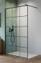 Radaway NES Black Walk-in Factory zuhanyfal 70x200 átlátszó üveg/fekete keret 10013070-54-55