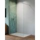Radaway Nes Walk-in II univerzális zuhanyfal 80x200 cm átlátszó üveggel és merevítővel, króm profilszín 10013080-01-01