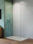 Radaway Nes Walk-in II univerzális zuhanyfal 80x200 cm átlátszó üveggel és merevítővel, króm profilszín 10013080-01-01