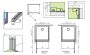 Radaway NES KDJ I balos szögletes zuhanyajtó 90x200 cm átlátszó üveg, fekete profilszín 100220905401L