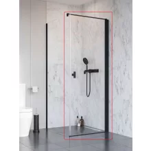   Radaway NES KDJ I jobbos szögletes zuhanyajtó 90x200 cm átlátszó üveg, fekete profilszín 10022090-54-01R