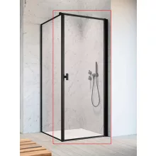   Radaway NES KDJ I jobbos nyíló zuhanyajtó 90x200 cm átlátszó üveg, fekete profilszín 100220905456R
