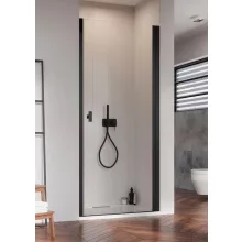   Radaway Nes Black DWJ I jobbos zuhanyajtó 70x200 átlátszó üveg EasyClean, fekete profil 10026070-54-01R