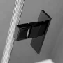 Radaway NES Black DWS zuhanyajtó 100x200 átlátszó üveggel, balos/fekete profilszín 100281005401L