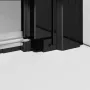 Radaway NES Black DWS zuhanyajtó 100x200 átlátszó üveggel, balos/fekete profilszín 100281005401L
