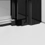 Radaway NES Black DWS zuhanyajtó 110x200 átlátszó üveggel, jobbos/fekete profilszín 100281105401R