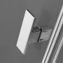 Radaway Nes DWS zuhanyajtó 120x200 átlátszó üveggel, balos/króm profilszín 100281200101L