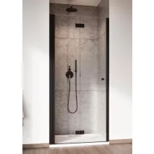   Radaway NES Black DWB balos zuhanyajtó átlátszó üveggel 90x200 fekete profilszín 100290905401L