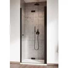   Radaway NES Black DWB jobbos zuhanyajtó átlátszó üveggel 90x200 fekete profilszín 100290905401R