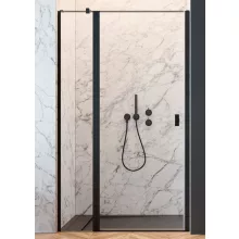   Radaway NES Black DWJ II balos zuhanyajtó 120x200 átlátszó üveg, fekete profil 10036120-54-01L