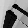 Radaway NES Black DWJ II balos zuhanyajtó 120x200 átlátszó üveg, fekete profil 10036120-54-01L