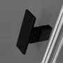 Radaway NES Black DWJ II balos zuhanyajtó 120x200 átlátszó üveg, fekete profil 10036120-54-01L