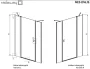 Radaway Nes DWJS jobbos zuhanyajtó 120x200 átlátszó üveg EasyClean, króm profil 100381200101R