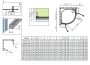 Radaway Essenza Pro PDD balos zuhanyajtó 100x200 cm átlátszó üveg, arany profil 100951000901L