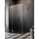 Radaway Essenza Pro KDJ balos zuhanyajtó 80x200 átlátszó üveg, arany profilszín 100970800901L