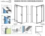 Radaway Essenza Pro KDJ balos zuhanyajtó 90x200 átlátszó üveg, arany profilszín 100970900901L