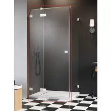   Radaway Essenza Pro KDJ balos zuhanyajtó 120x200 átlátszó üveg, fehér profilszín 100971200401L