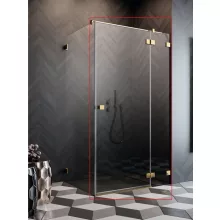   Radaway Essenza Pro KDJ jobbos zuhanyajtó 120x200 átlátszó üveg, arany profilszín 100971200901R