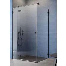  Radaway Essenza Pro Black KDJ balos zuhanyajtó 120x200 átlátszó üveg, fekete 100971205401L