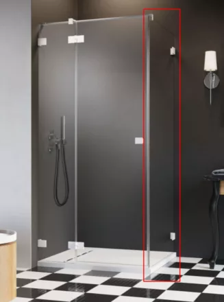 Radaway Essenza Pro S1 oldalfal 80x200 cm átlátszó üveg, Essenza Pro KDJ zuhanyajtókhoz 100980800101