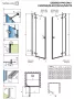 Radaway Essenza Pro Gold DWJ 80 cm zuhanyajtó , balos 10099080-09-01L