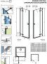 Radaway Essenza Pro Gold DWJ 80 cm zuhanyajtó, jobbos 10099080-09-01R