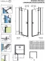 Radaway Essenza Pro Gold DWJ 90 cm zuhanyajtó, jobbos 100990900901R