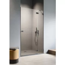   Radaway Essenza Pro Black DWJ 90x200 jobbos zuhanyajtó átlátszó üveggel, fekete profilszín 100990905401R