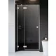 Radaway Essenza Pro White DWJ 130x200 balos zuhanyajtó, átlátszó üveg, fehér profil 100991300401L
