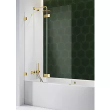   Radaway Essenza Pro Gold PND II balos kádparaván 130x150 átlátszó üveg, arany 101021300901L