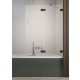 Radaway Essenza Pro Black PND II jobbos kádparaván 130x150 átlátszó üveggel, fekete 101021305401R
