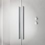 Radaway Furo KDD 80x200 szögletes zuhanykabin ajtó átlátszó üveggel, króm profilszín, balos 101050800101L