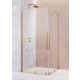 Radaway Furo Gold KDD 80x200 szögletes zuhanykabin ajtó átlátszó üveggel, arany profilszín, balos 101050800901L