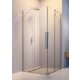 Radaway Furo KDD 90x200 szögletes zuhanykabin ajtó átlátszó üveggel, króm profilszín, balos 101050900101L