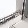 Radaway Furo KDD 110x200 szögletes zuhanykabin ajtó átlátszó üveggel, króm profilszín, jobbos 101051100101R