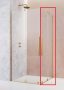 Radaway Furo Gold KDD 110x200 szögletes zuhanykabin ajtó átlátszó üveggel, arany profilszín, jobbos 101051100901R